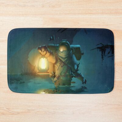 Outer Wilds Astronaut With Lantern Bath Mat