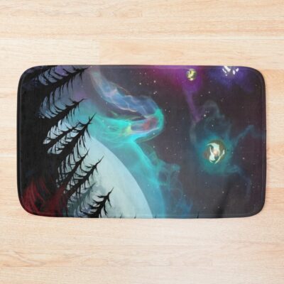 Outer Wilds Deep Forest Watching Planets Bath Mat