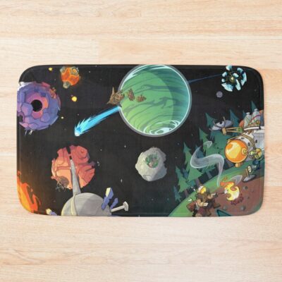 Outer Wilds Animated Space Bath Mat