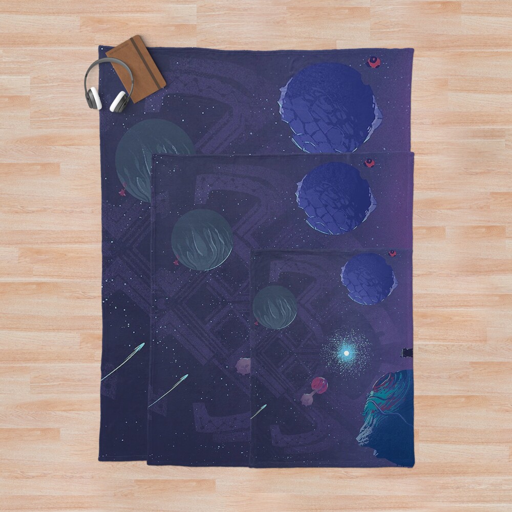 New Design Outer Wilds Retro Throw Blanket - Image 3