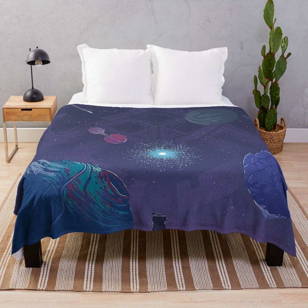 New Design Outer Wilds Retro Throw Blanket