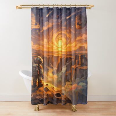 New Outer Wilds Fan Art Shower Curtain