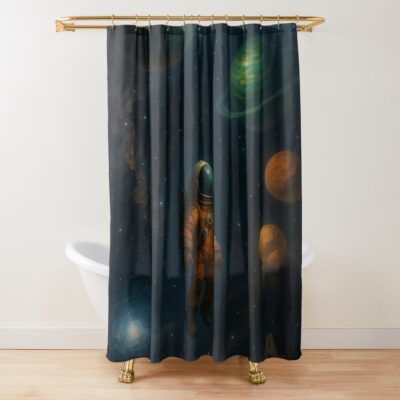 Outer Wilds Landscape Shower Curtain