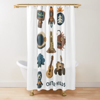 Outer Wilds Pack Shower Curtain
