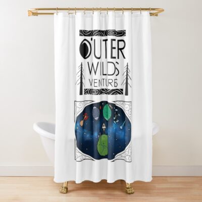 Outer Wilds Ventures Art Shower Curtain