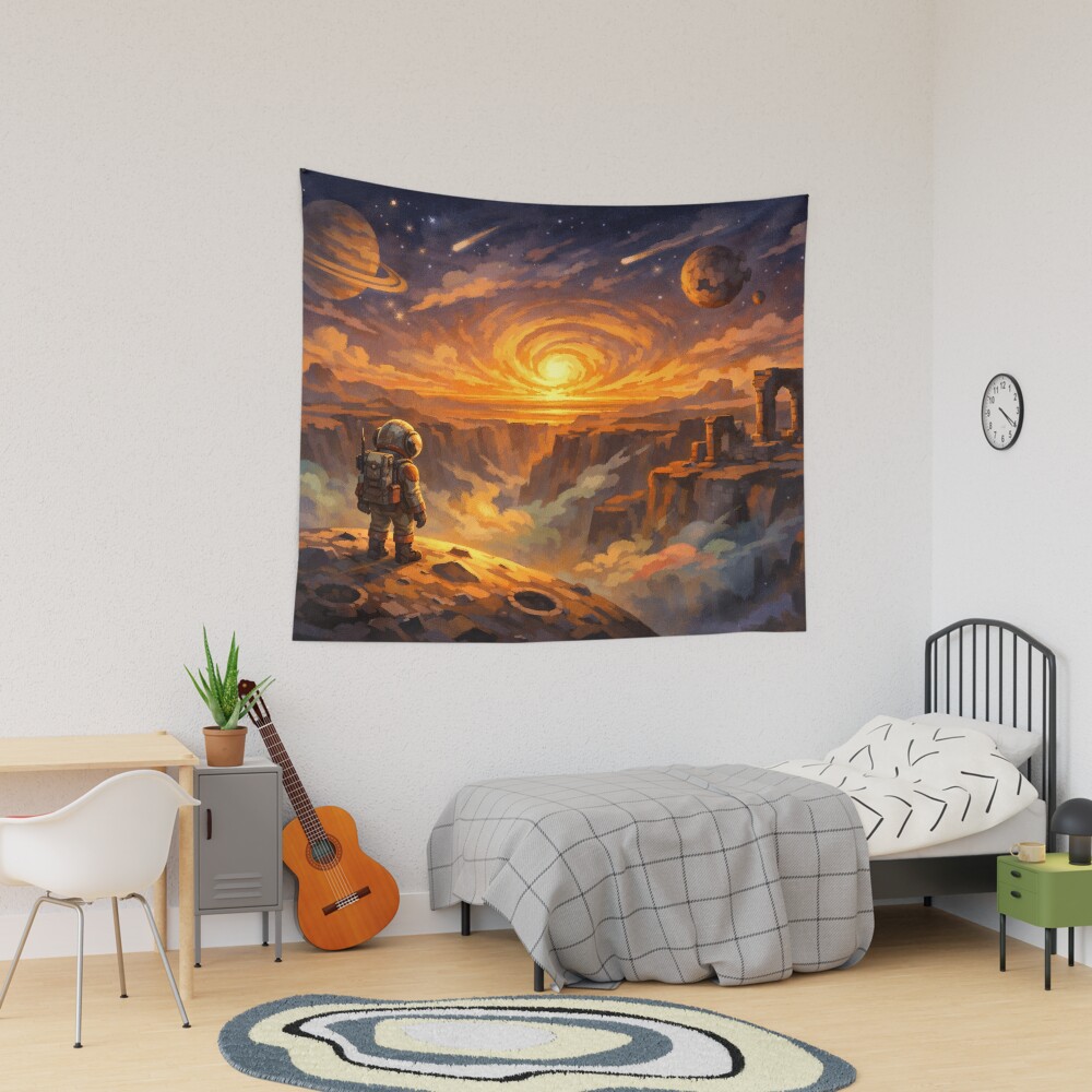 Hot Outer Wilds Fan Art Tapestry