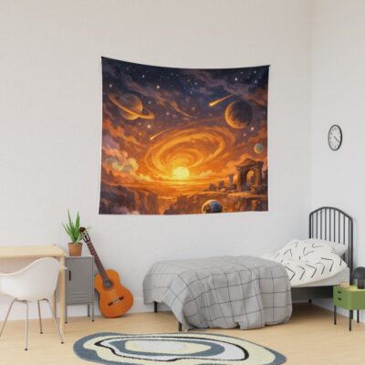 Outer Wilds Inspired Art Work Tapestry