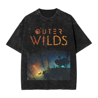 Outer Wilds Night Forest Washed T-shirt